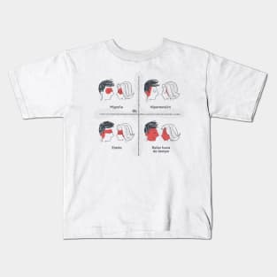 Bailar fuera de tiempo en pareja Kids T-Shirt